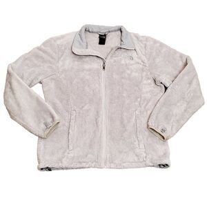 The North Face Womens Sz Large Osito Jacket Full Zip Fall 2011 Gray